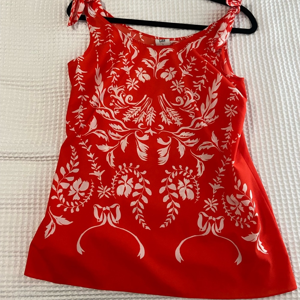 Cabi red summer top